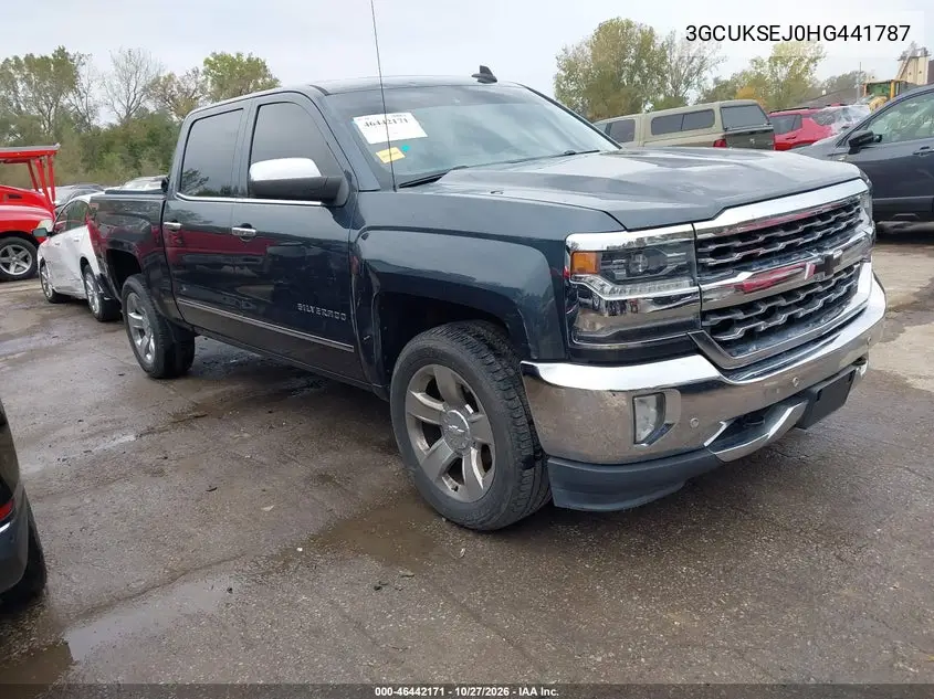 CHEVROLET SILVERADO 2017, VIN 3GCUKSEJ0HG441787