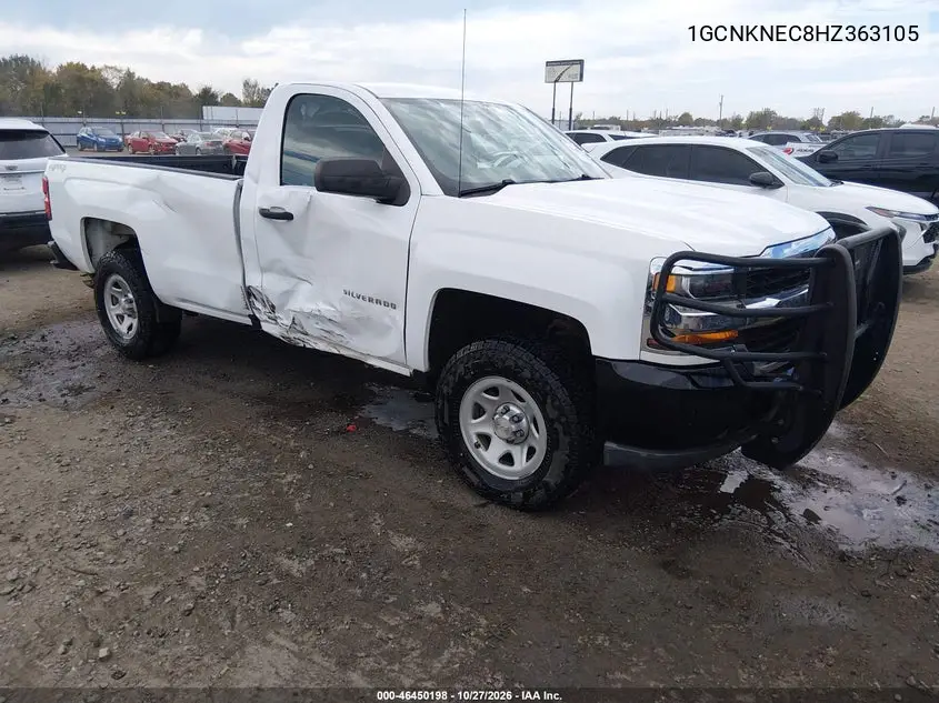 CHEVROLET SILVERADO 2017, VIN 1GCNKNEC8HZ363105