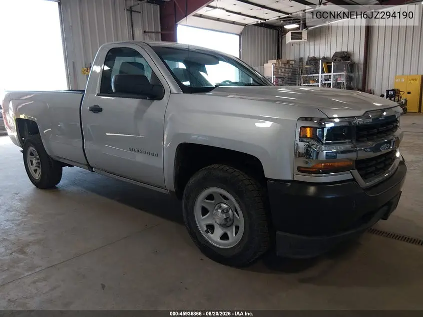 CHEVROLET SILVERADO 2018, VIN 1GCNKNEH6JZ294190