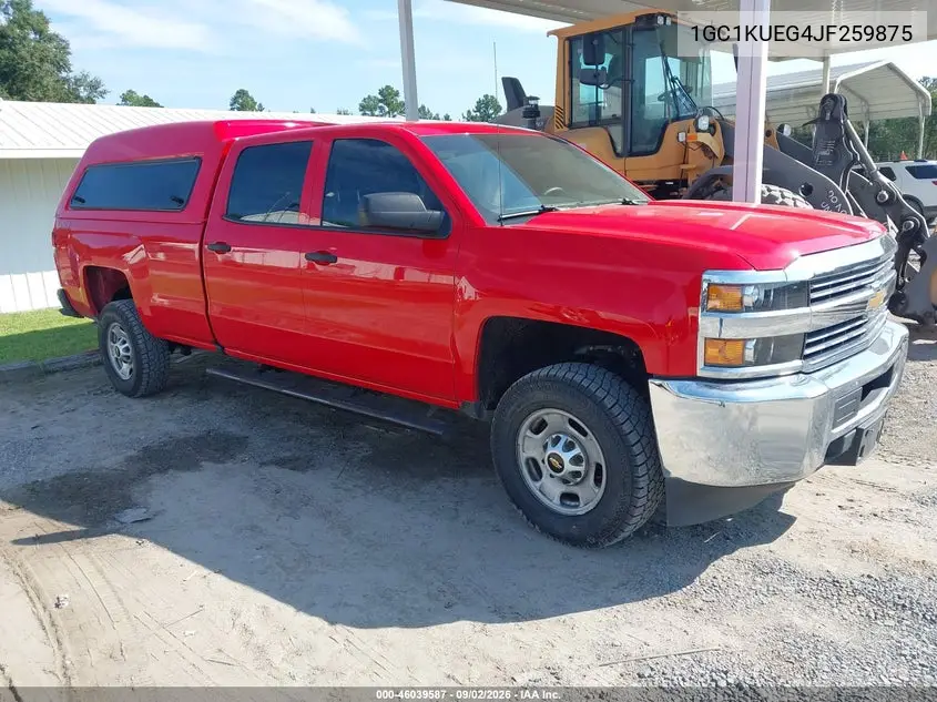 CHEVROLET SILVERADO 2018, VIN 1GC1KUEG4JF259875
