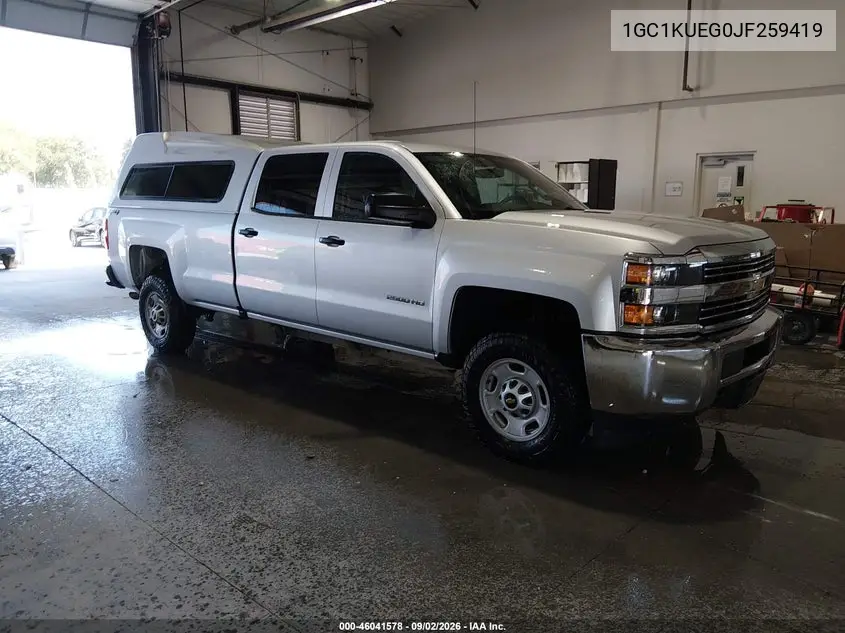 CHEVROLET SILVERADO 2018, VIN 1GC1KUEG0JF259419