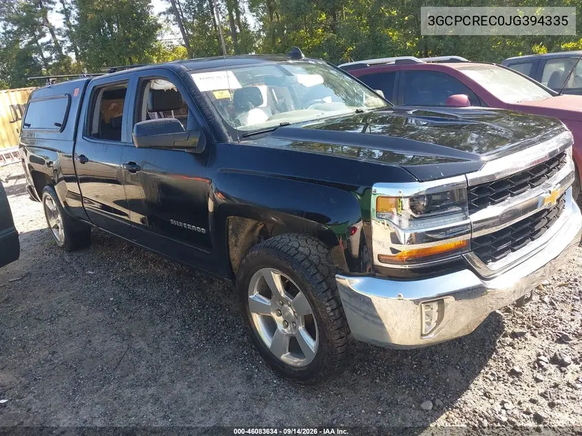 CHEVROLET SILVERADO 2018, VIN 3GCPCREC0JG394335