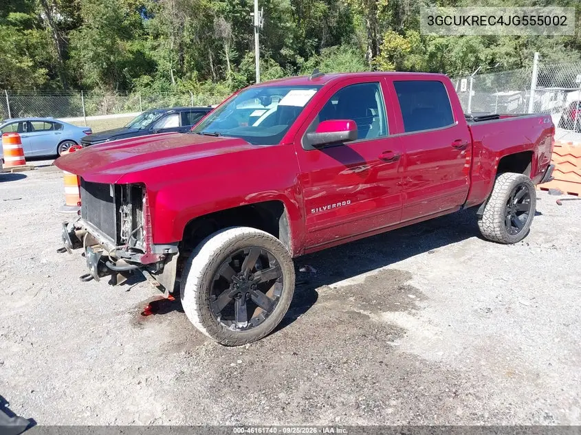 2018 CHEVROLET SILVERADO VIN 3GCUKREC4JG555002 — фото 2
