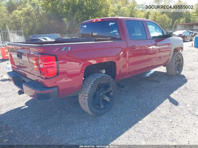 2018 CHEVROLET SILVERADO VIN 3GCUKREC4JG555002 — фото 4