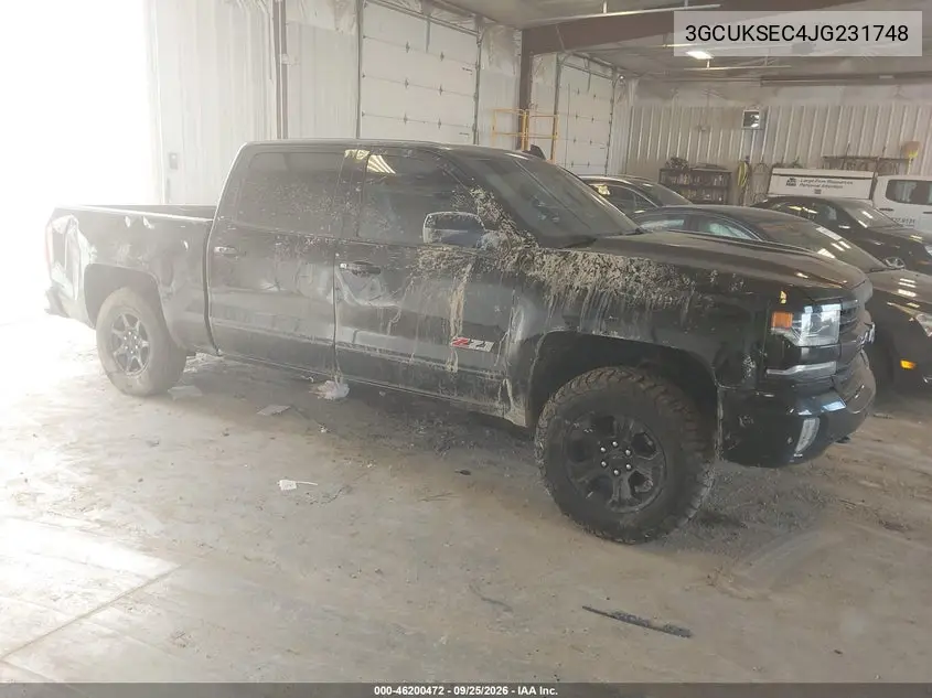CHEVROLET SILVERADO 2018, VIN 3GCUKSEC4JG231748