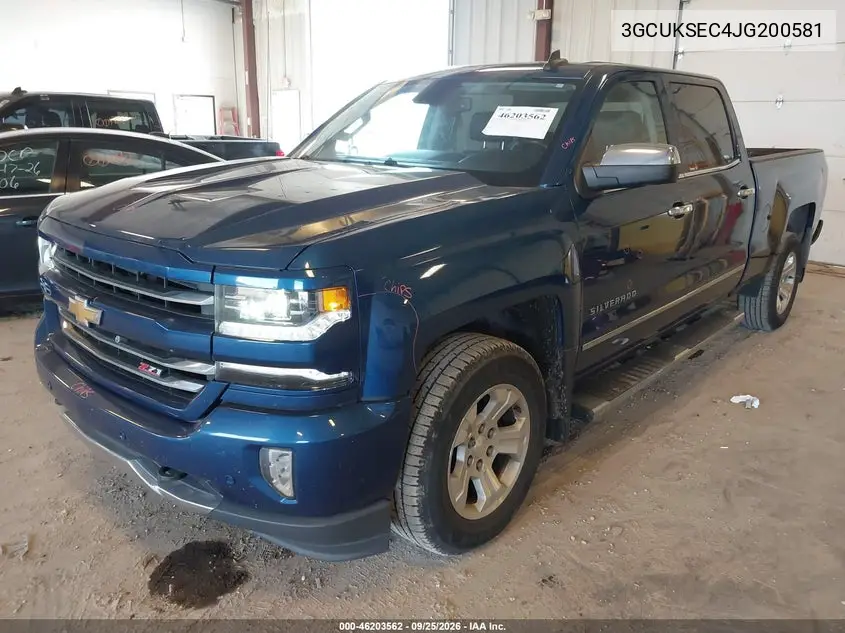 2018 CHEVROLET SILVERADO VIN 3GCUKSEC4JG200581 — фото 2