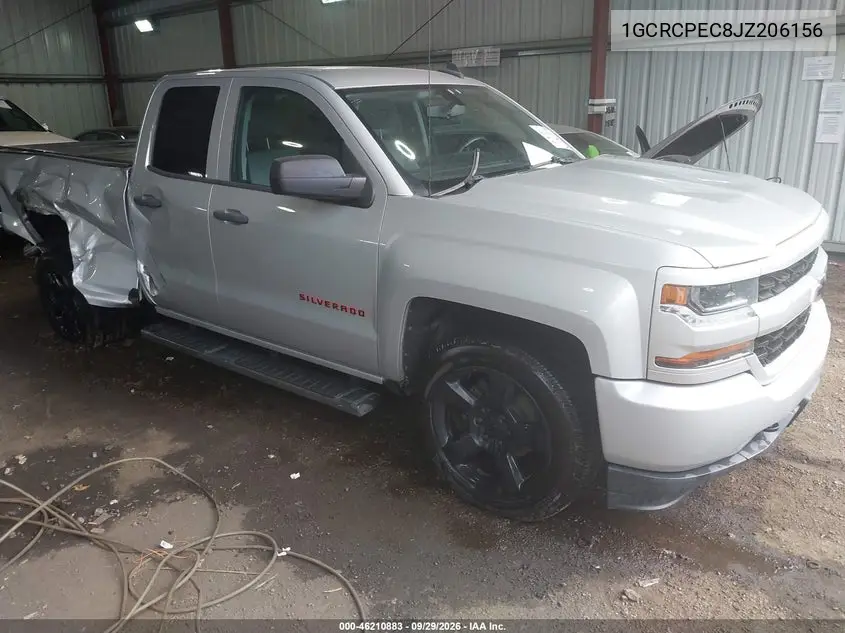 CHEVROLET SILVERADO 2018, VIN 1GCRCPEC8JZ206156