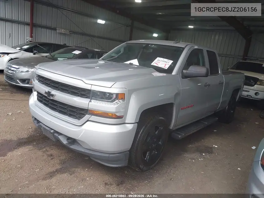 2018 CHEVROLET SILVERADO VIN 1GCRCPEC8JZ206156 — фото 2