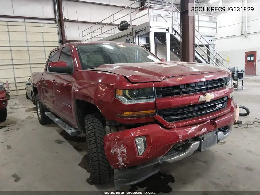 CHEVROLET SILVERADO 2018, VIN 3GCUKREC9JG631829