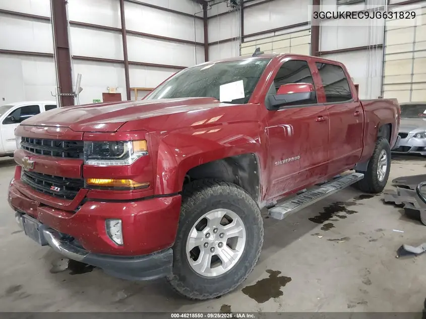 2018 CHEVROLET SILVERADO VIN 3GCUKREC9JG631829 — фото 2