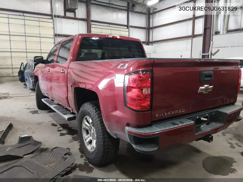 2018 CHEVROLET SILVERADO VIN 3GCUKREC9JG631829 — фото 3