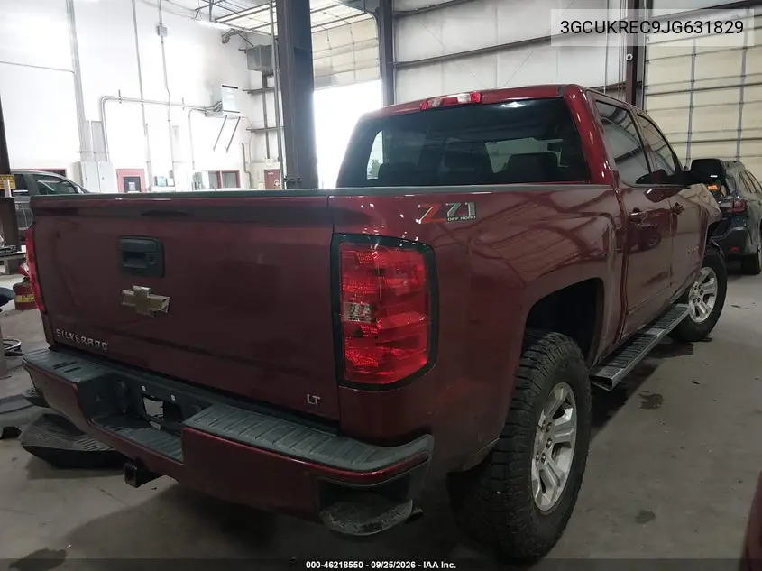 2018 CHEVROLET SILVERADO VIN 3GCUKREC9JG631829 — фото 4