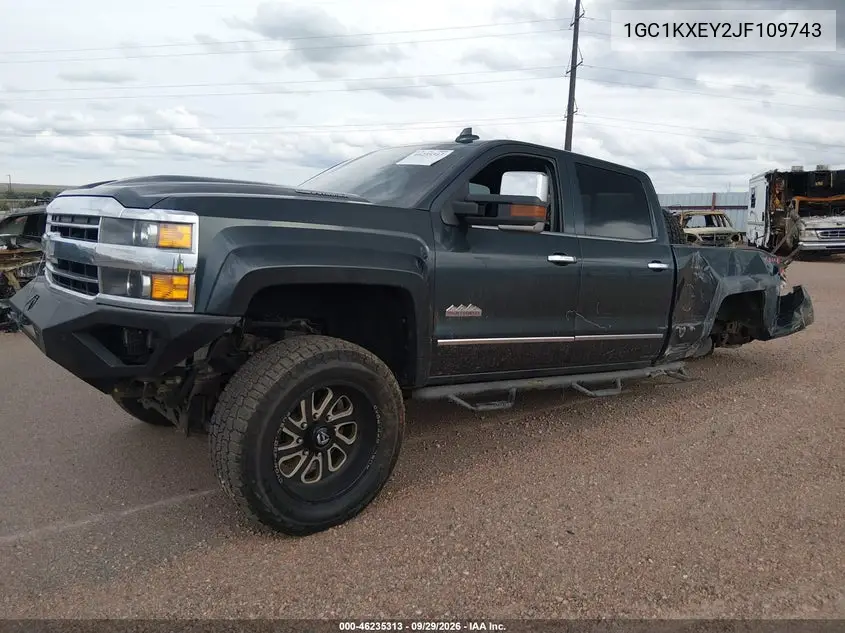 2018 CHEVROLET SILVERADO VIN 1GC1KXEY2JF109743 — фото 2