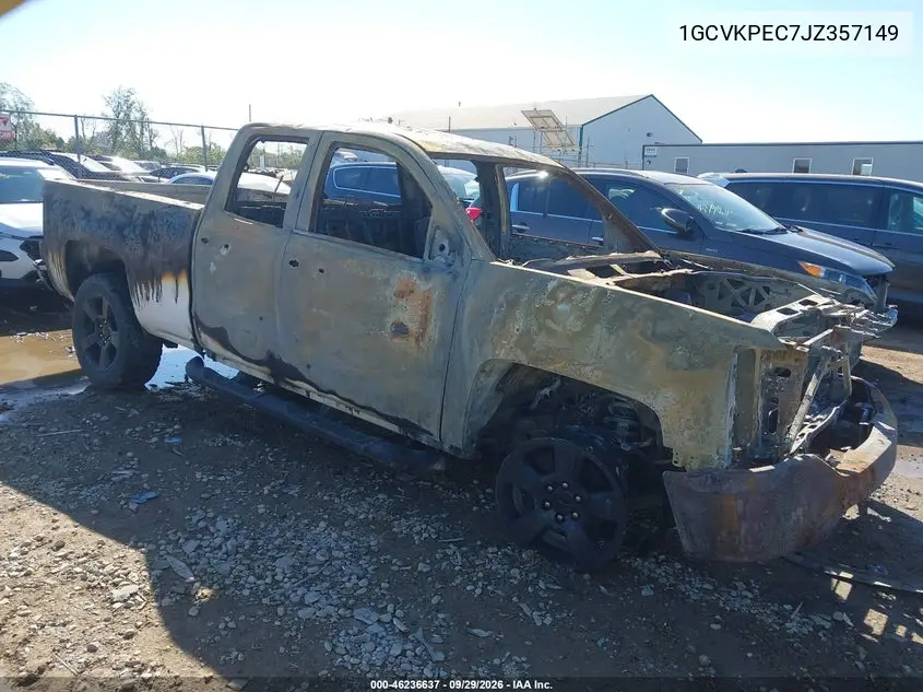 CHEVROLET SILVERADO 2018, VIN 1GCVKPEC7JZ357149