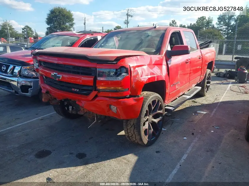 2018 CHEVROLET SILVERADO VIN 3GCUKREC8JG527848 — фото 2