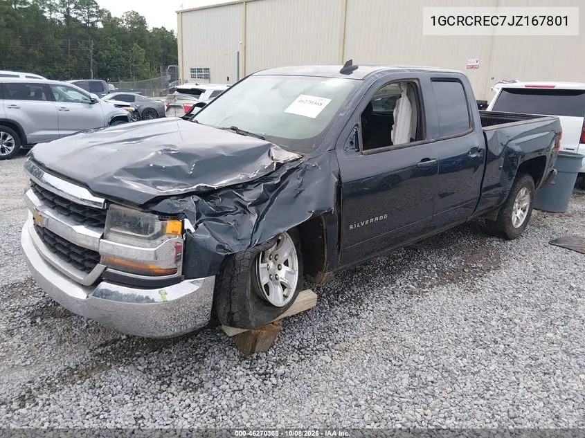 2018 CHEVROLET SILVERADO VIN 1GCRCREC7JZ167801 — фото 2