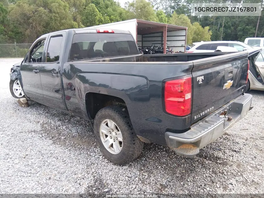 2018 CHEVROLET SILVERADO VIN 1GCRCREC7JZ167801 — фото 3
