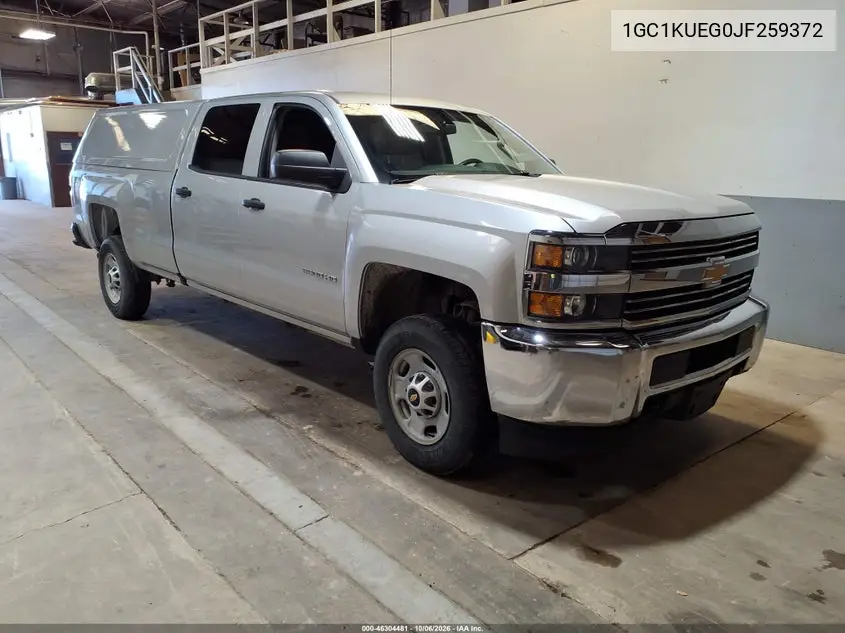 CHEVROLET SILVERADO 2018, VIN 1GC1KUEG0JF259372