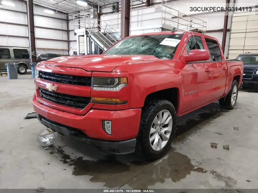 2018 CHEVROLET SILVERADO VIN 3GCUKPEC8JG314113 — фото 2
