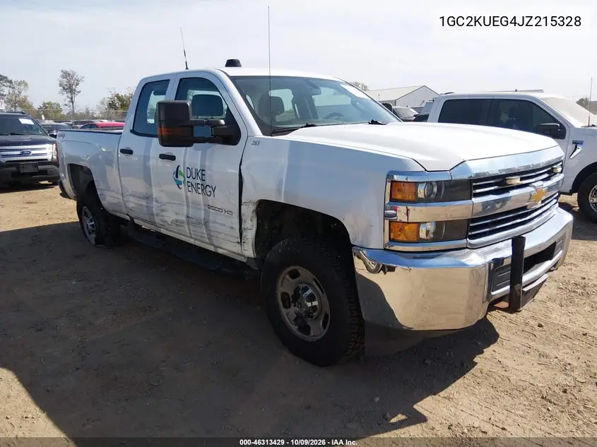 CHEVROLET SILVERADO 2018, VIN 1GC2KUEG4JZ215328