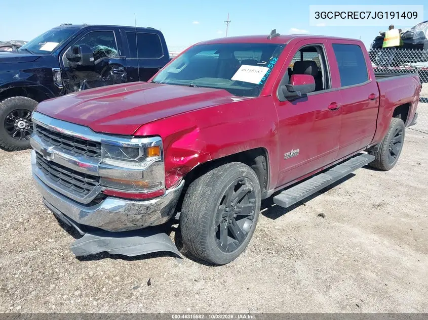 2018 CHEVROLET SILVERADO VIN 3GCPCREC7JG191409 — фото 2