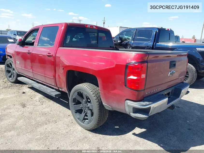 2018 CHEVROLET SILVERADO VIN 3GCPCREC7JG191409 — фото 3