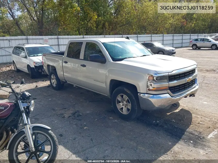 CHEVROLET SILVERADO 2018, VIN 3GCUKNEC3JG118259