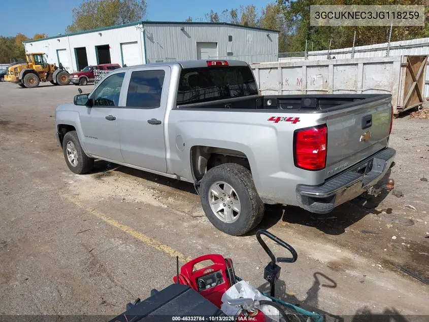2018 CHEVROLET SILVERADO VIN 3GCUKNEC3JG118259 — фото 3