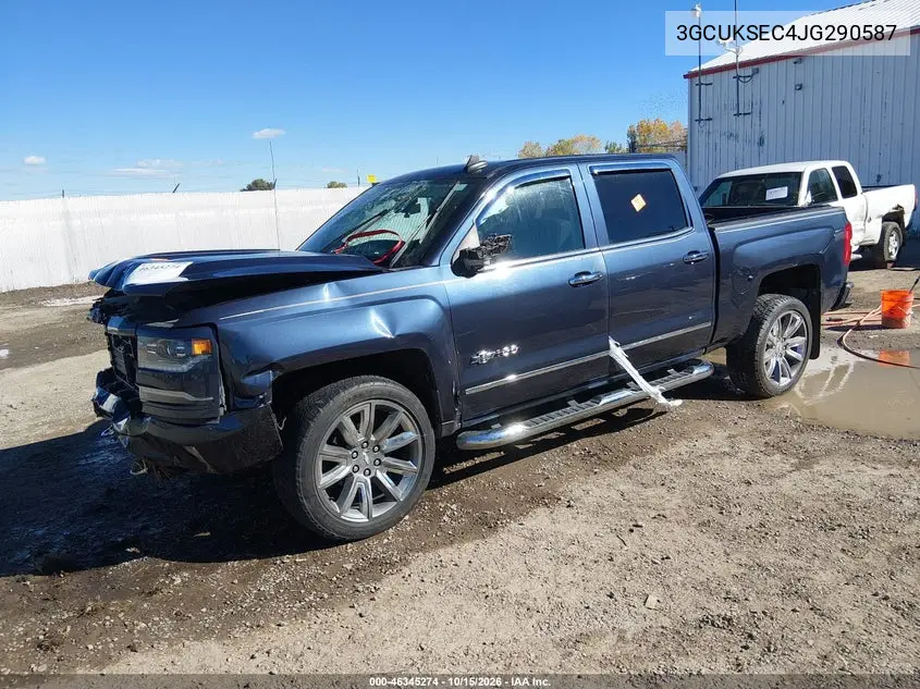 2018 CHEVROLET SILVERADO VIN 3GCUKSEC4JG290587 — фото 2