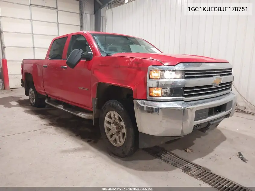 CHEVROLET SILVERADO 2018, VIN 1GC1KUEG8JF178751