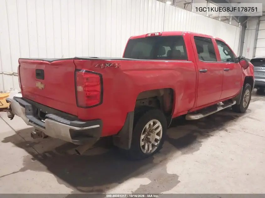 2018 CHEVROLET SILVERADO VIN 1GC1KUEG8JF178751 — фото 4