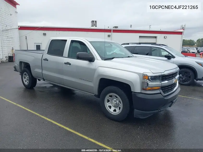 CHEVROLET SILVERADO 2018, VIN 1GCPCNEC4JF221265
