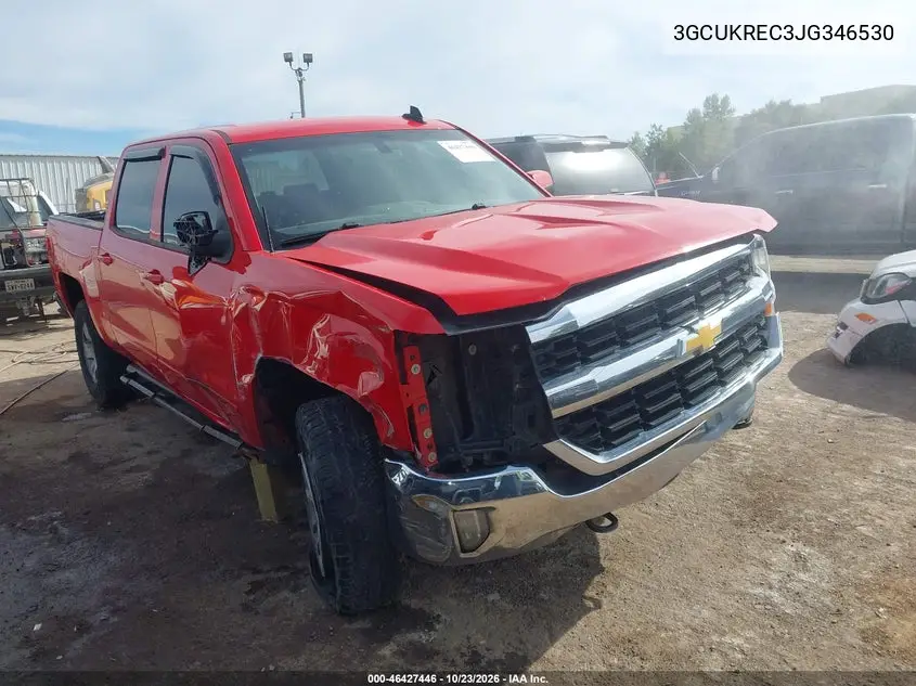 CHEVROLET SILVERADO 2018, VIN 3GCUKREC3JG346530