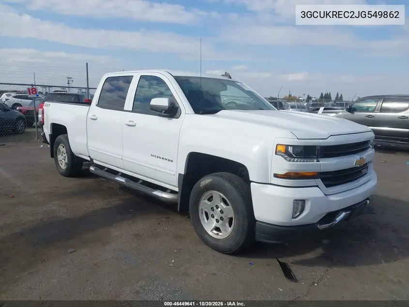 CHEVROLET SILVERADO 2018, VIN 3GCUKREC2JG549862