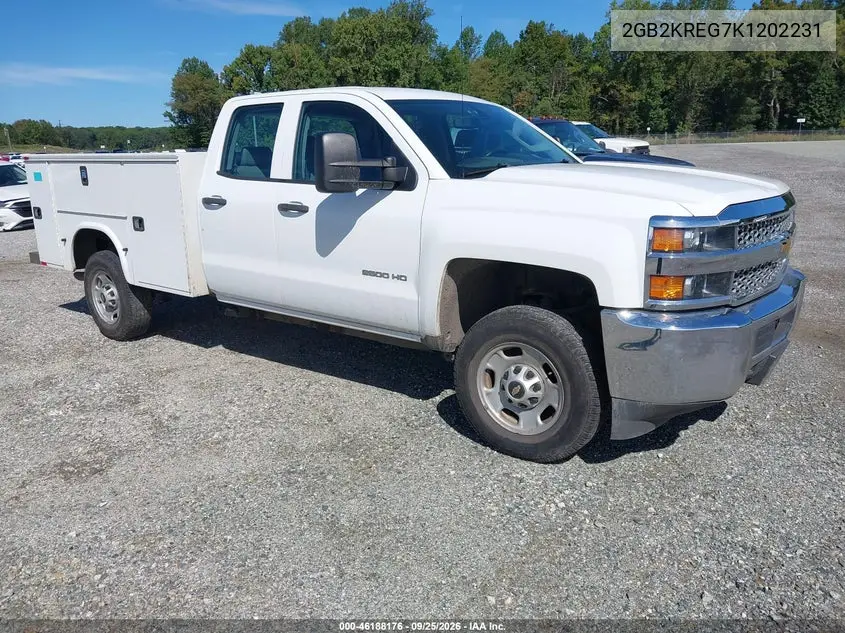 CHEVROLET SILVERADO 2019, VIN 2GB2KREG7K1202231
