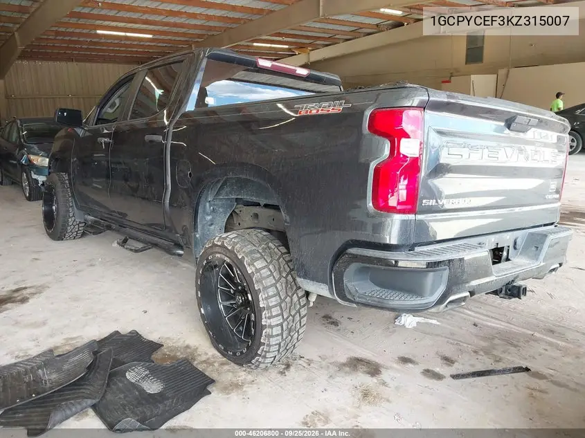 2019 CHEVROLET SILVERADO VIN 1GCPYCEF3KZ315007 — фото 3