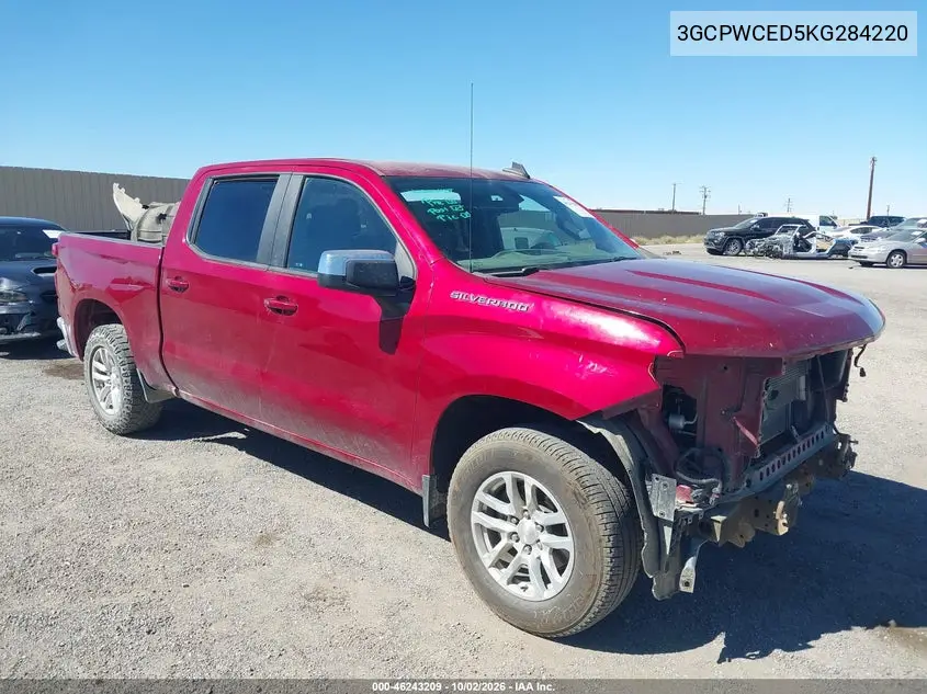 CHEVROLET SILVERADO 2019, VIN 3GCPWCED5KG284220