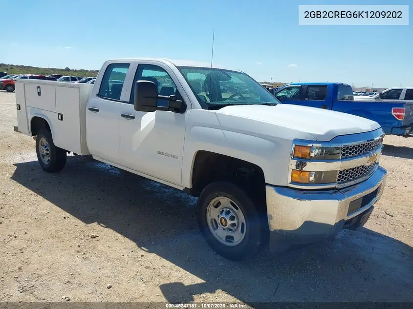 CHEVROLET SILVERADO 2019, VIN 2GB2CREG6K1209202