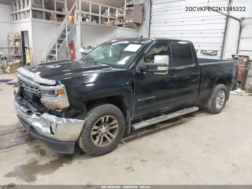 2019 CHEVROLET SILVERADO VIN 2GCVKPEC2K1245322 — фото 2