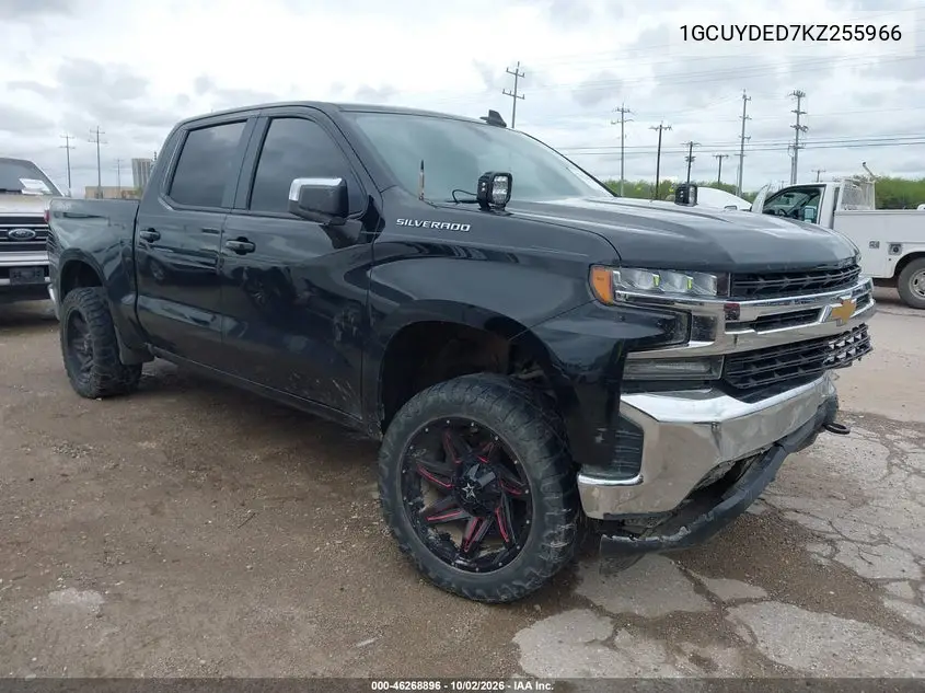 CHEVROLET SILVERADO 2019, VIN 1GCUYDED7KZ255966