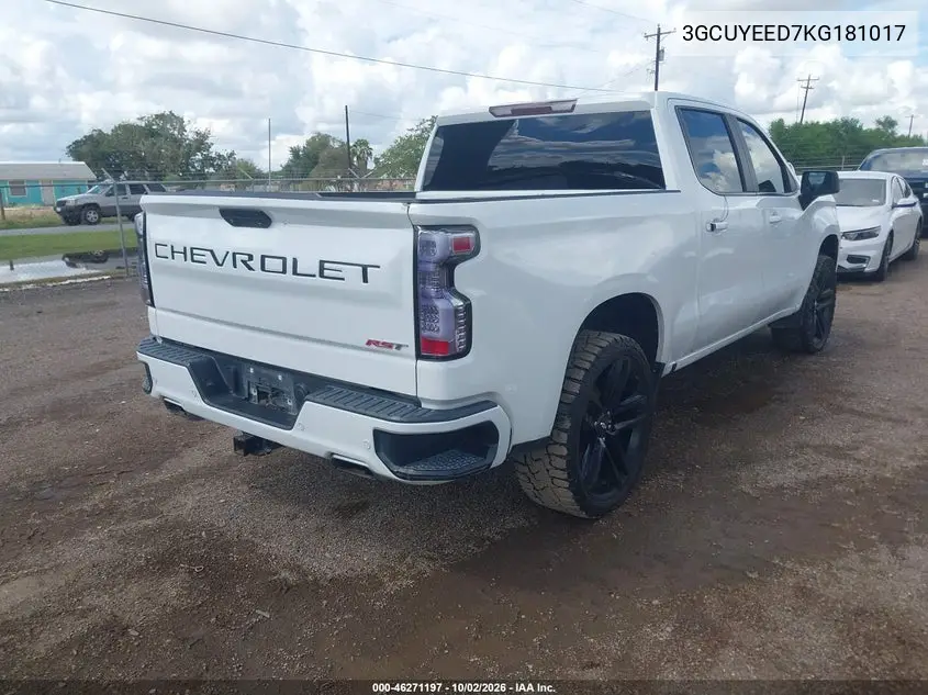 2019 CHEVROLET SILVERADO VIN 3GCUYEED7KG181017 — фото 4