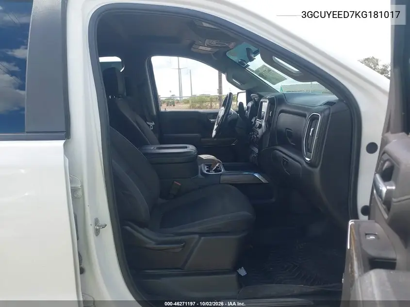 2019 CHEVROLET SILVERADO VIN 3GCUYEED7KG181017 — фото 5