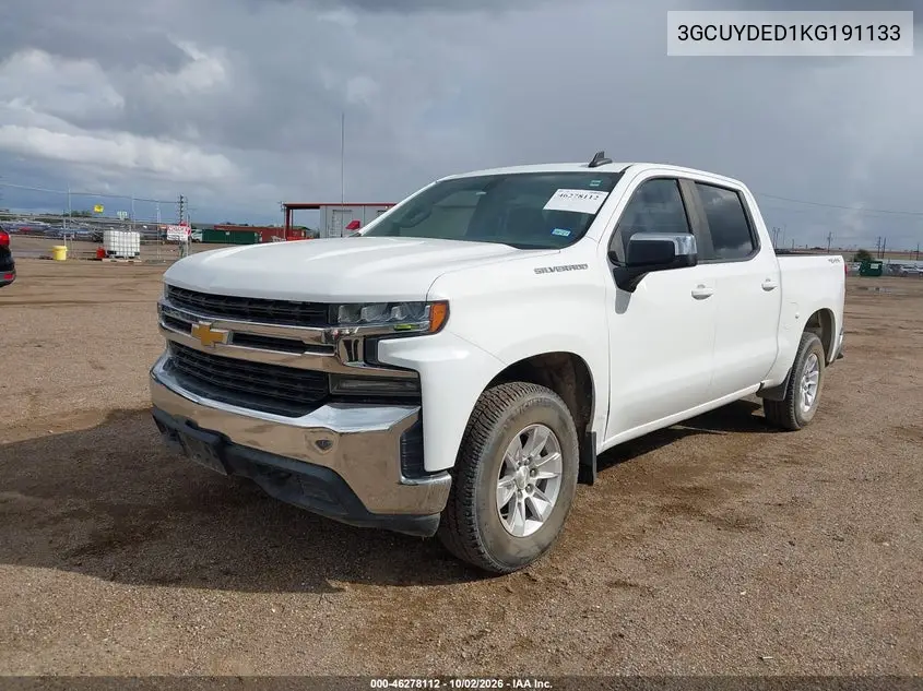 2019 CHEVROLET SILVERADO VIN 3GCUYDED1KG191133 — фото 2