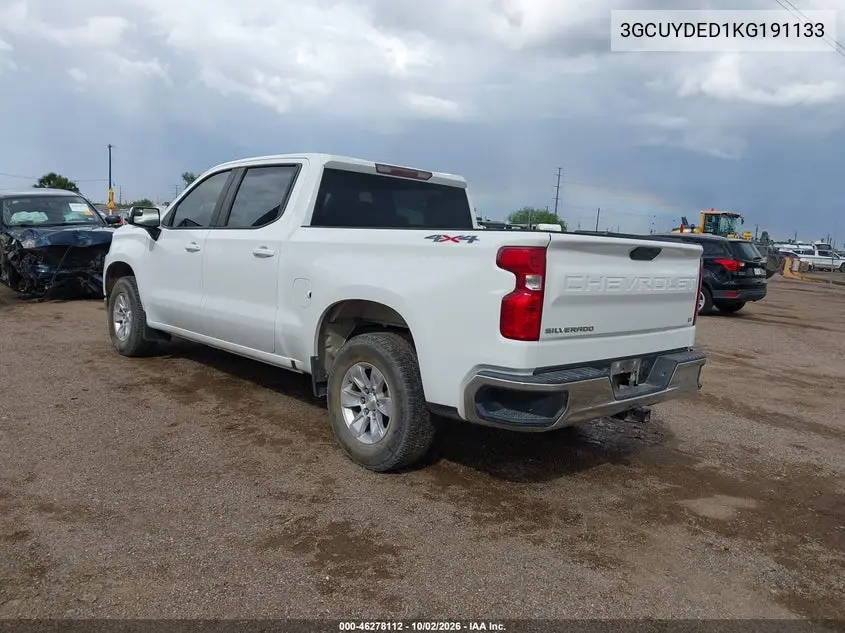 2019 CHEVROLET SILVERADO VIN 3GCUYDED1KG191133 — фото 3