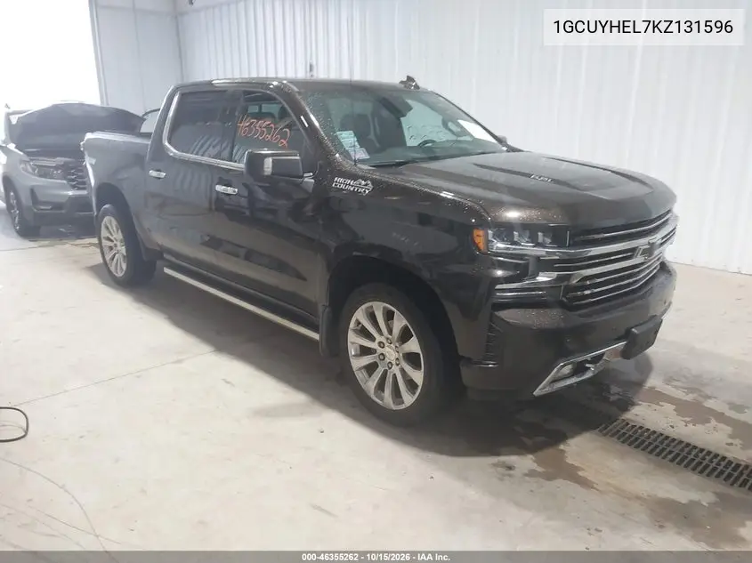 CHEVROLET SILVERADO 2019, VIN 1GCUYHEL7KZ131596