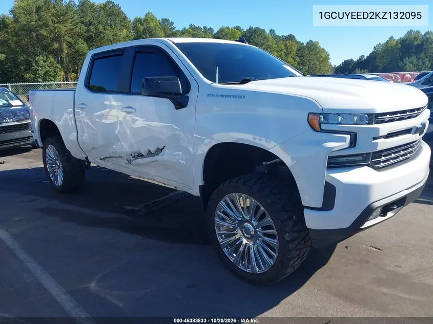 CHEVROLET SILVERADO 2019, VIN 1GCUYEED2KZ132095
