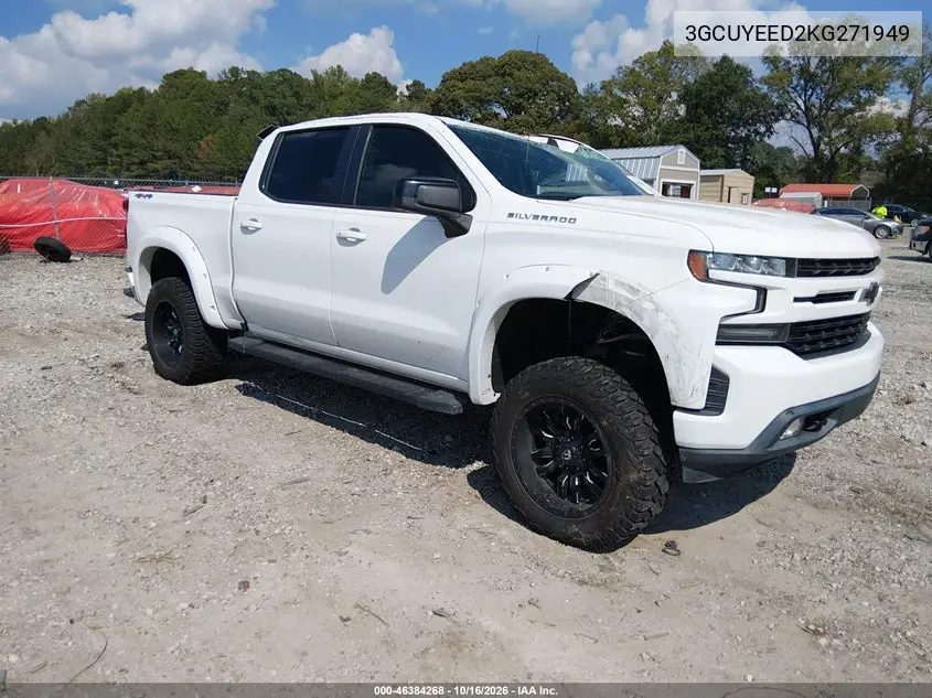 CHEVROLET SILVERADO 2019, VIN 3GCUYEED2KG271949