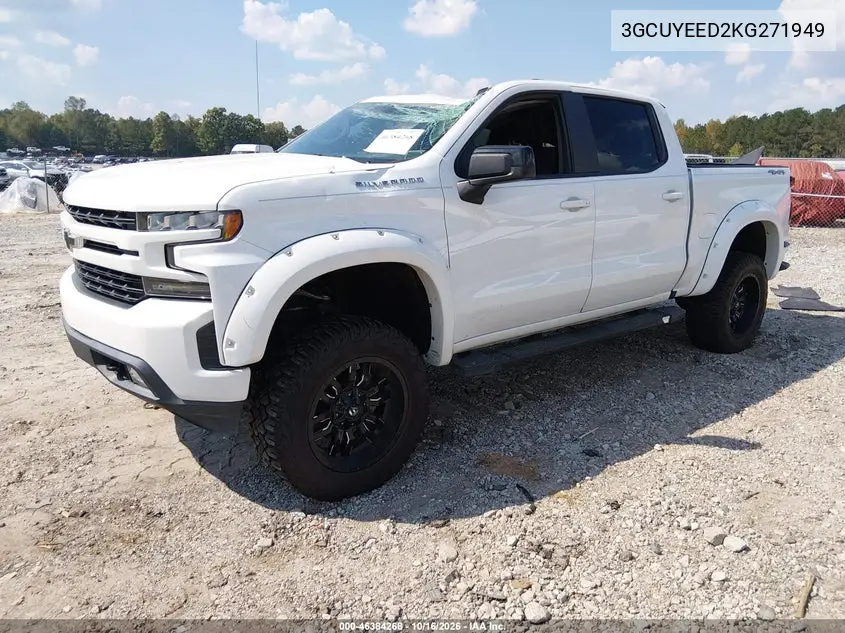 2019 CHEVROLET SILVERADO VIN 3GCUYEED2KG271949 — фото 2