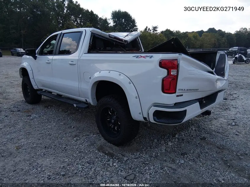 2019 CHEVROLET SILVERADO VIN 3GCUYEED2KG271949 — фото 3