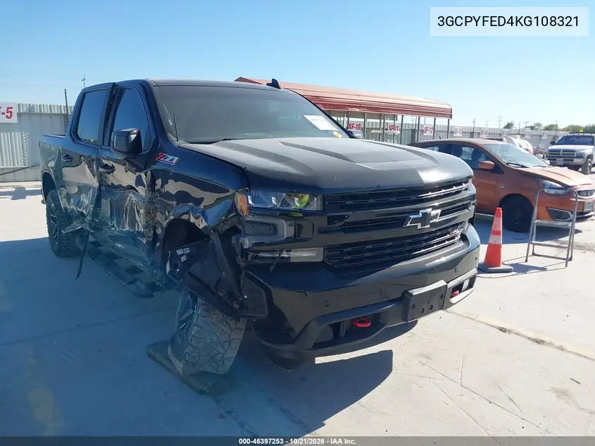 CHEVROLET SILVERADO 2019, VIN 3GCPYFED4KG108321